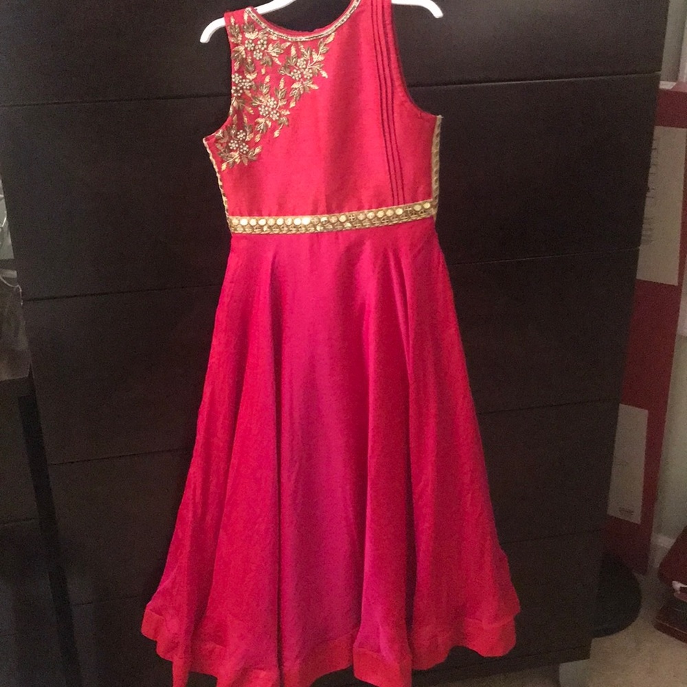 Beautiful never worn silk gown for girls